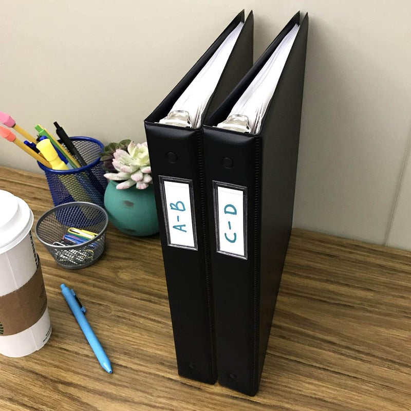 STORE SMART StoreSMART - Peel & Stick 6/8" x 2 3/8" Shelf Tag/Label Holders - 25-Pack - Open Short Side - STB861S-25 - Image 2